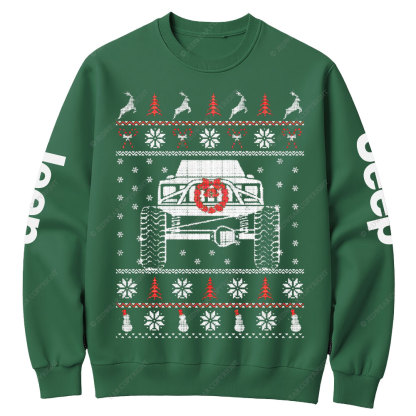 Funny One Ton XJ Christmas Jp Crew Neck Sweatshirt