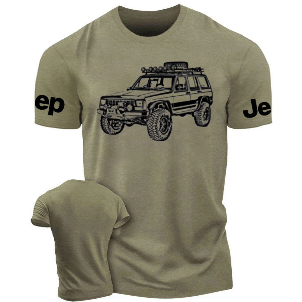 Cherokee XJ Adventure Sketch Art T-Shirt