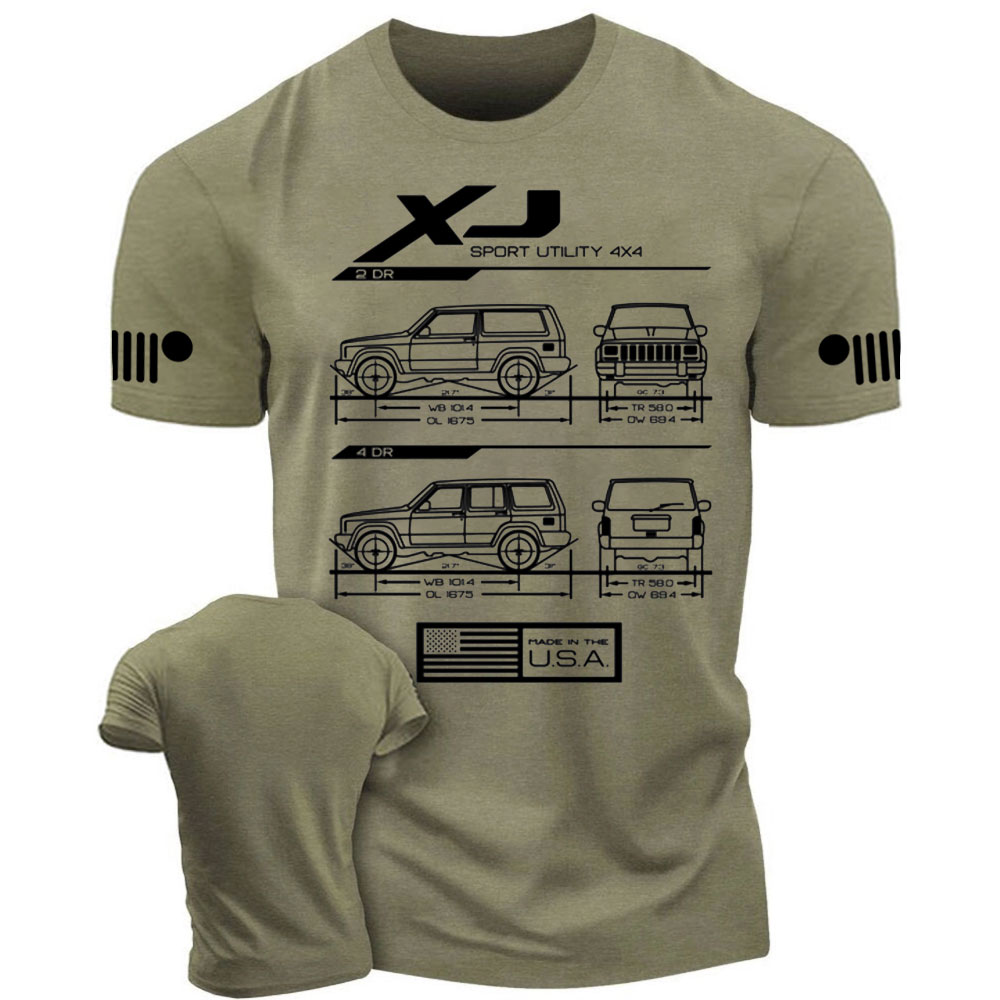 XJ LDD Cherokee Blueprint Jp T-Shirt