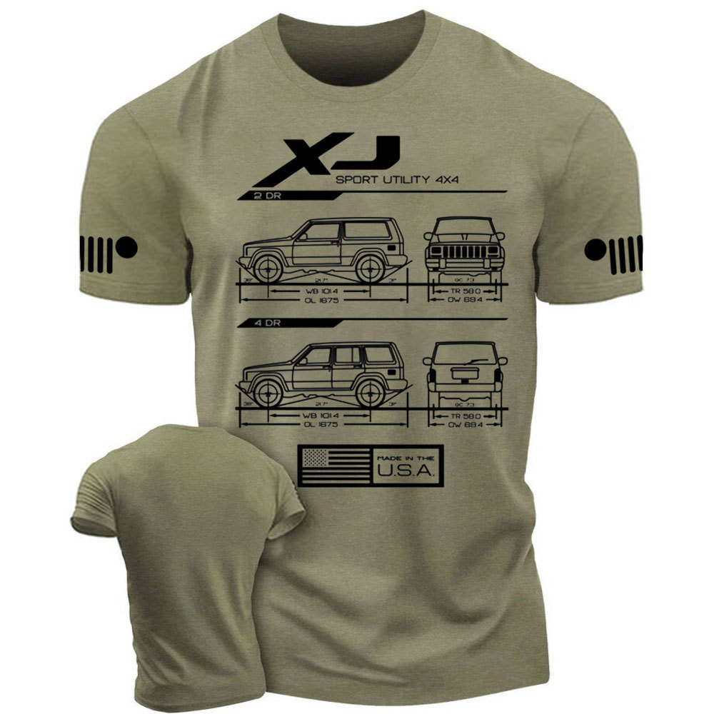 XJ LDD Cherokee Blueprint Jp T-Shirt