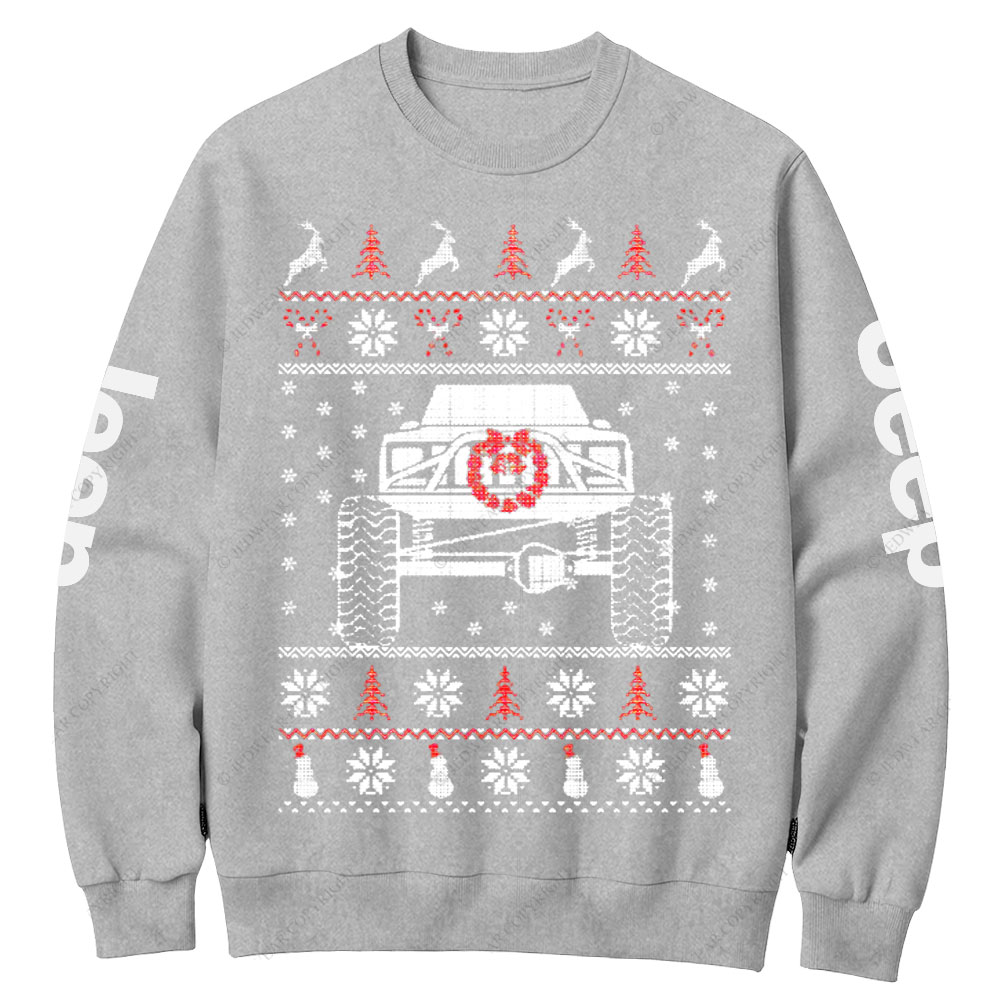 Funny One Ton XJ Christmas Jp Crew Neck Sweatshirt