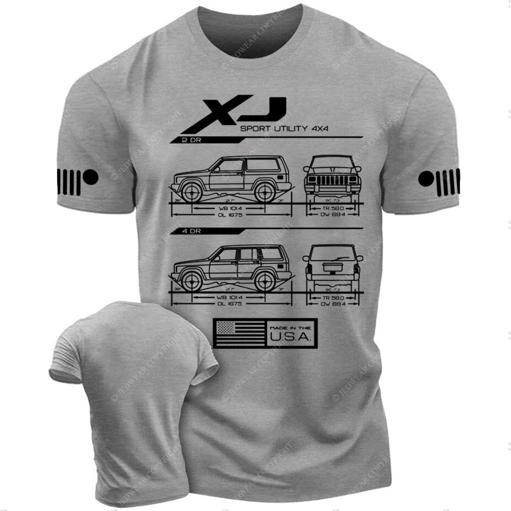 XJ LDD Cherokee Blueprint Jp T-Shirt