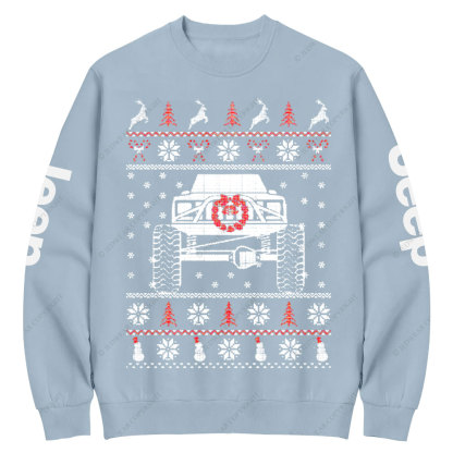 Funny One Ton XJ Christmas Jp Crew Neck Sweatshirt