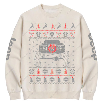 Funny One Ton XJ Christmas Jp Crew Neck Sweatshirt