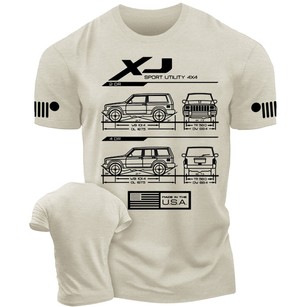 XJ LDD Cherokee Blueprint Jp T-Shirt