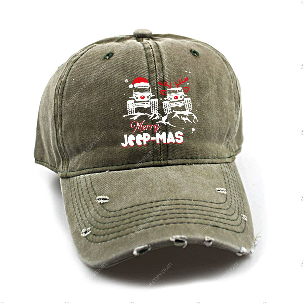 Reindeer Jp Merry Christmas Baseball Cap