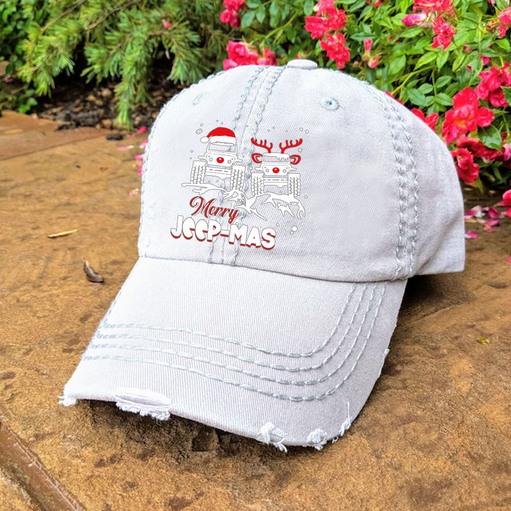 Reindeer Jp Merry Christmas Baseball Cap