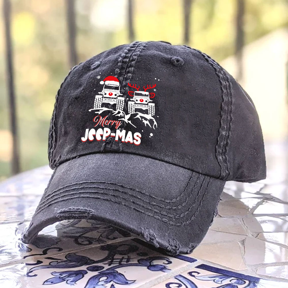 Reindeer Jp Merry Christmas Baseball Cap