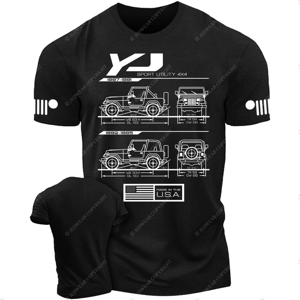 YJ Wrangler Blueprint Jp T-Shirt