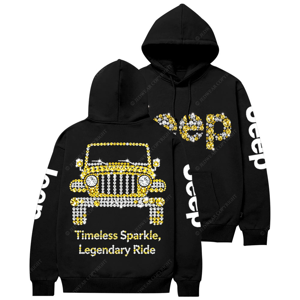Timeless Sparkle, Legendary Ride Jp Diamond Casual Hoodie