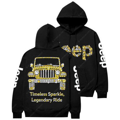 Timeless Sparkle, Legendary Ride Jp Diamond Casual Hoodie