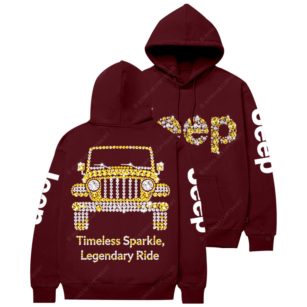 Timeless Sparkle, Legendary Ride Jp Diamond Casual Hoodie