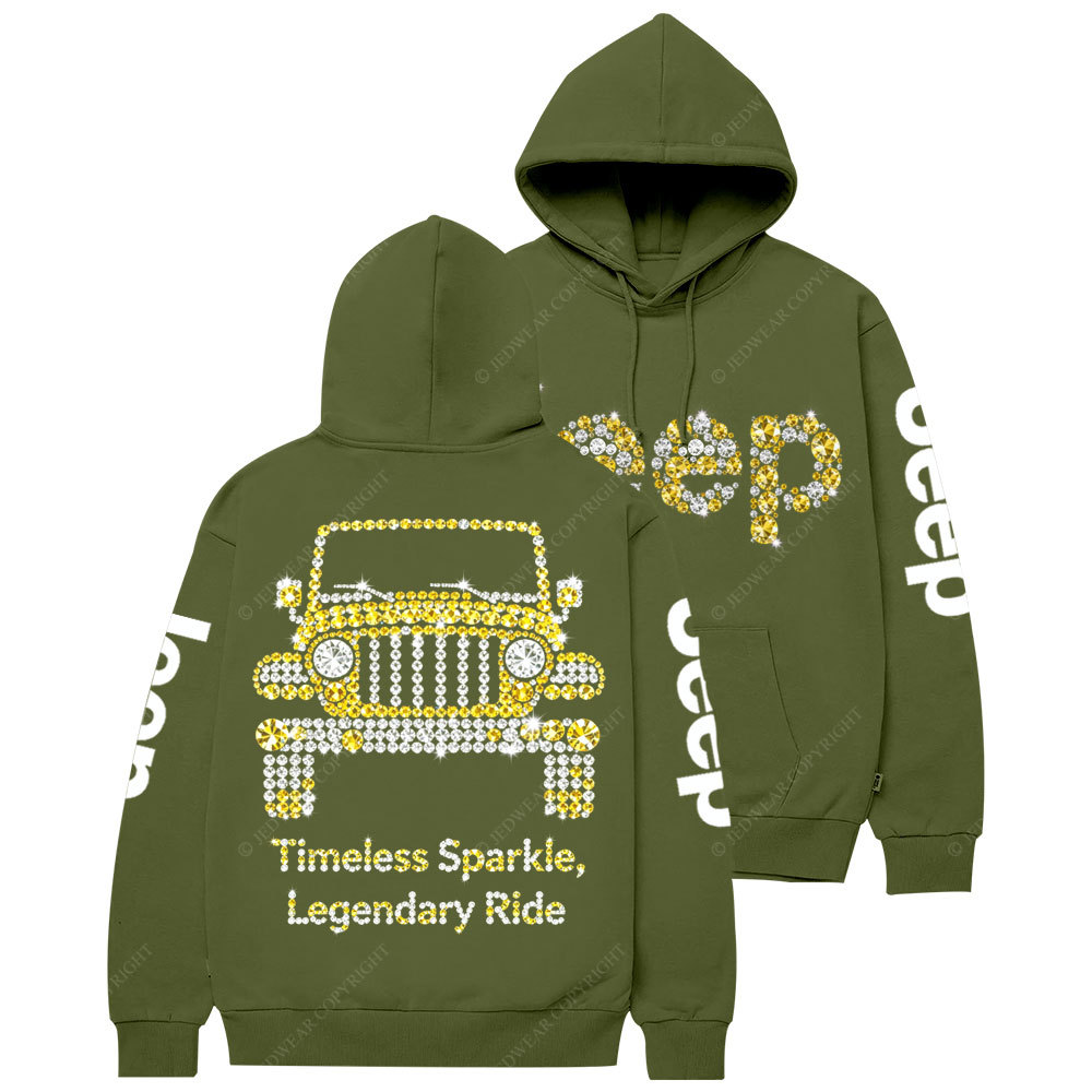 Timeless Sparkle, Legendary Ride Jp Diamond Casual Hoodie