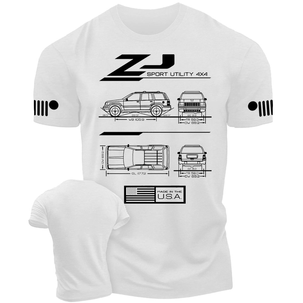 ZJ Grand Cherokee 1993-1998 Blueprint Jp T-Shirt