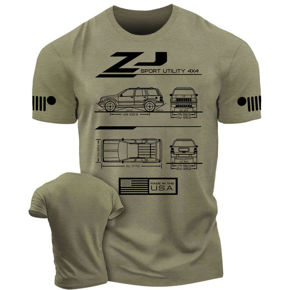 ZJ Grand Cherokee 1993-1998 Blueprint Jp T-Shirt