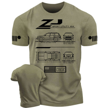 ZJ Grand Cherokee 1993-1998 Blueprint Jp T-Shirt