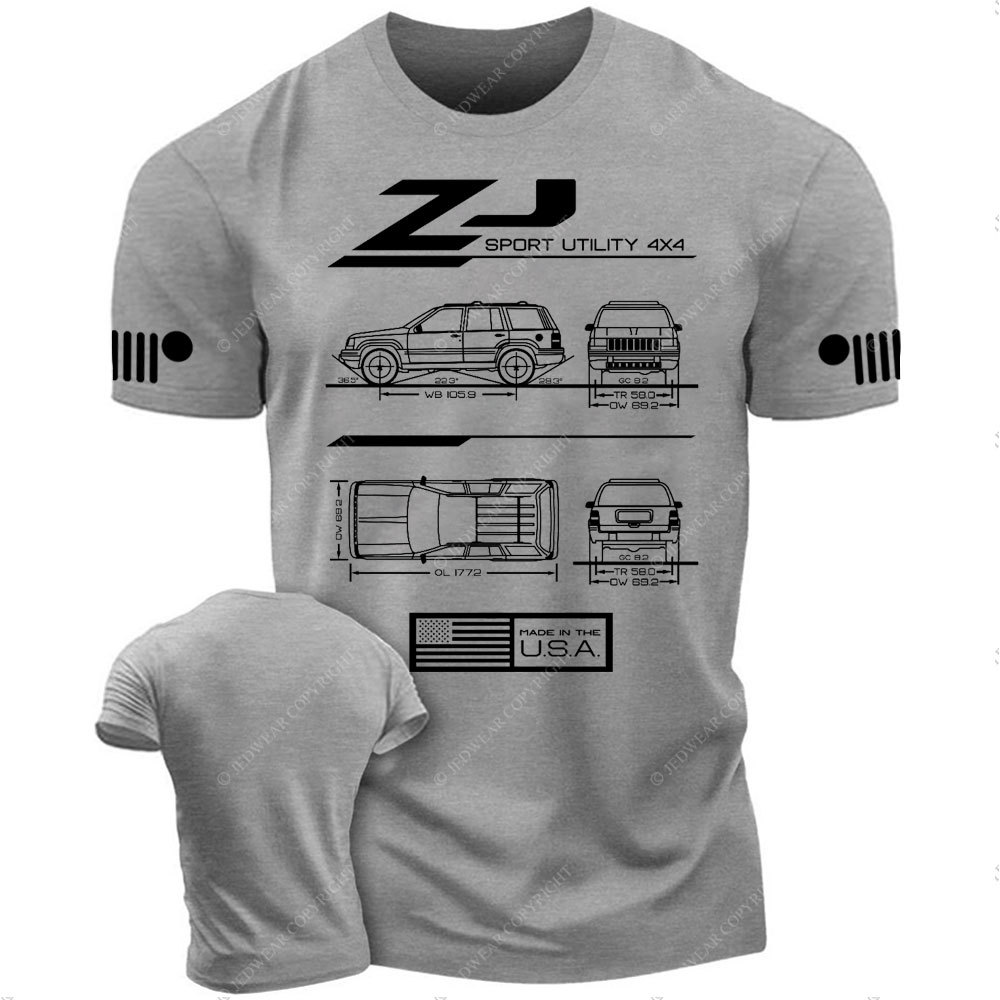 ZJ Grand Cherokee 1993-1998 Blueprint Jp T-Shirt