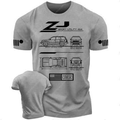 ZJ Grand Cherokee 1993-1998 Blueprint Jp T-Shirt