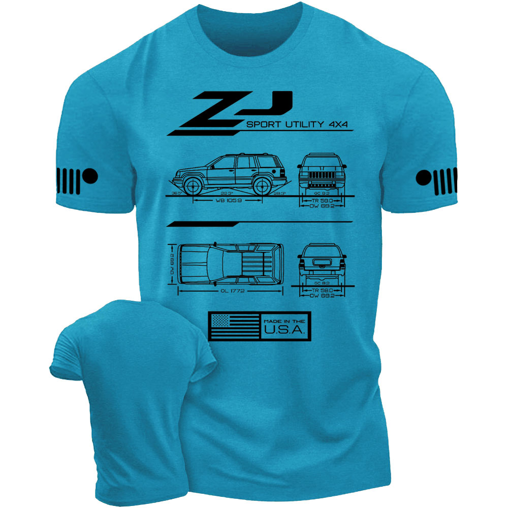 ZJ Grand Cherokee 1993-1998 Blueprint Jp T-Shirt
