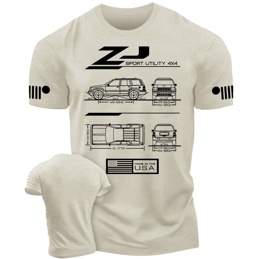 ZJ Grand Cherokee 1993-1998 Blueprint Jp T-Shirt