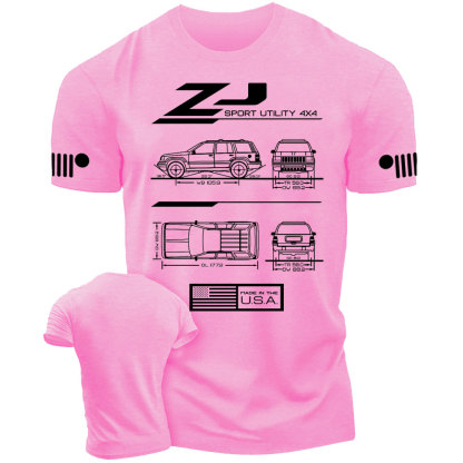 ZJ Grand Cherokee 1993-1998 Blueprint Jp T-Shirt