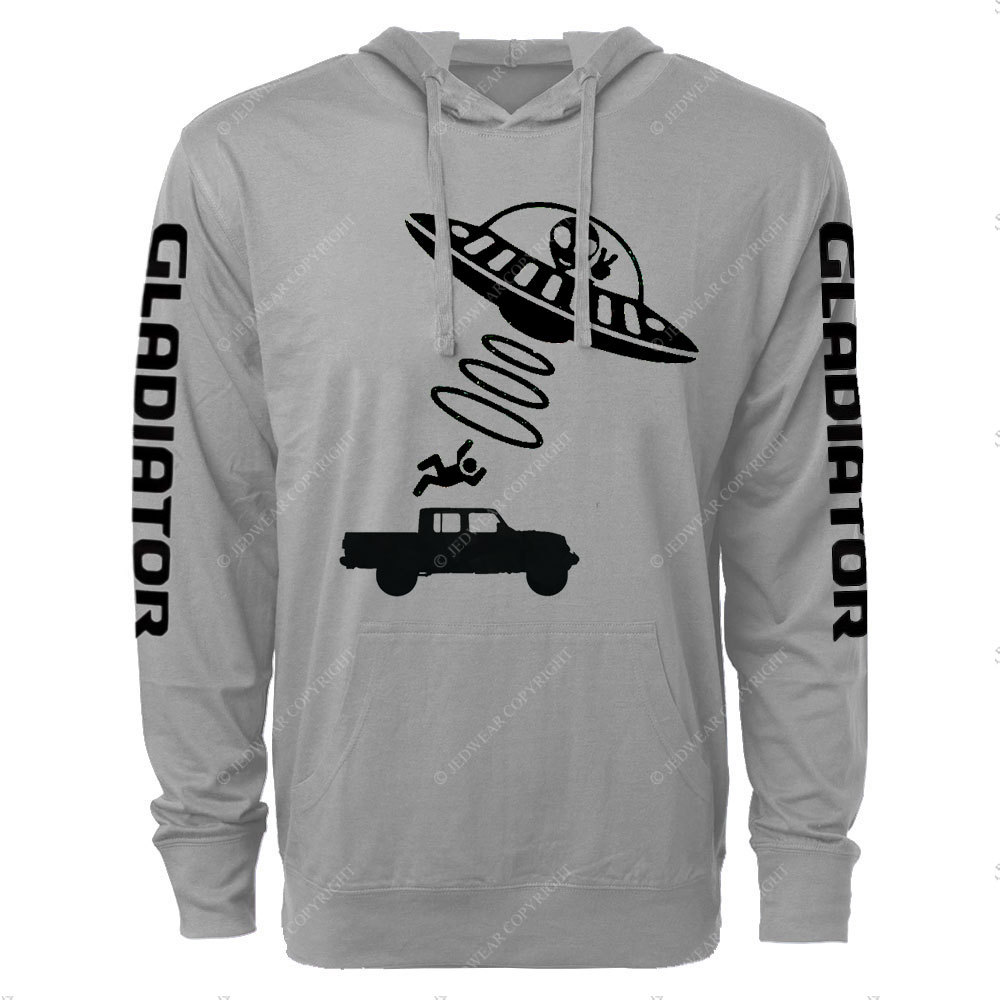 Funny Alien Abduction Jper Gladiator Oversized Lightweight Hoodie