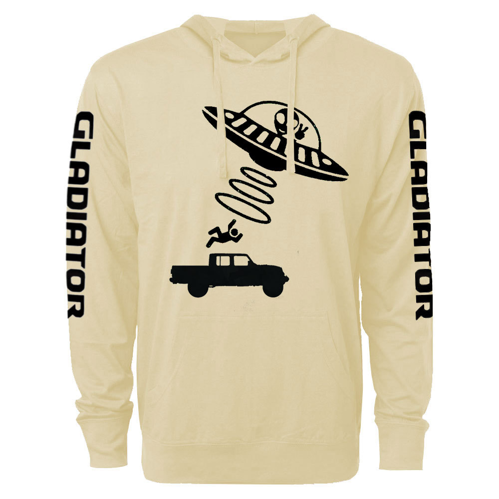 Funny Alien Abduction Jper Gladiator Oversized Lightweight Hoodie