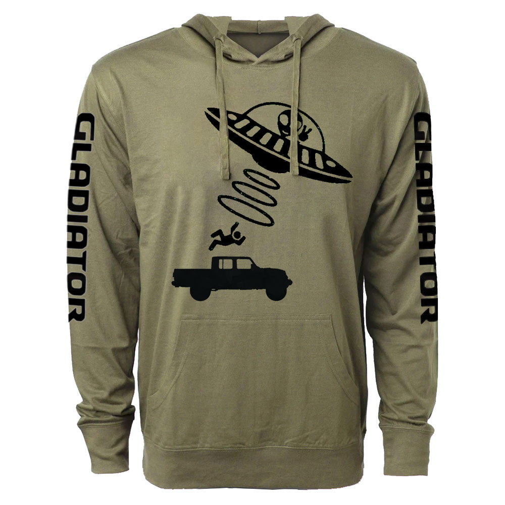 Funny Alien Abduction Jper Gladiator Oversized Lightweight Hoodie