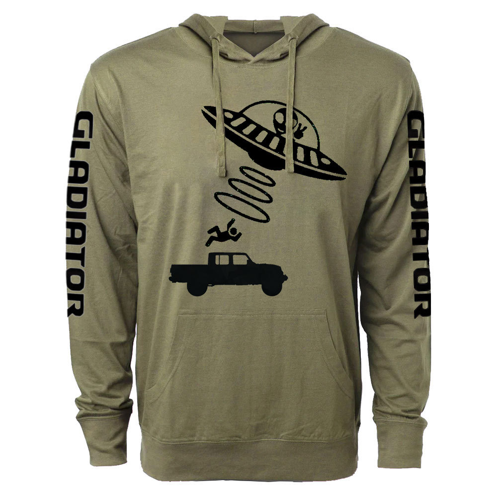 Funny Alien Abduction Jper Gladiator Oversized Lightweight Hoodie