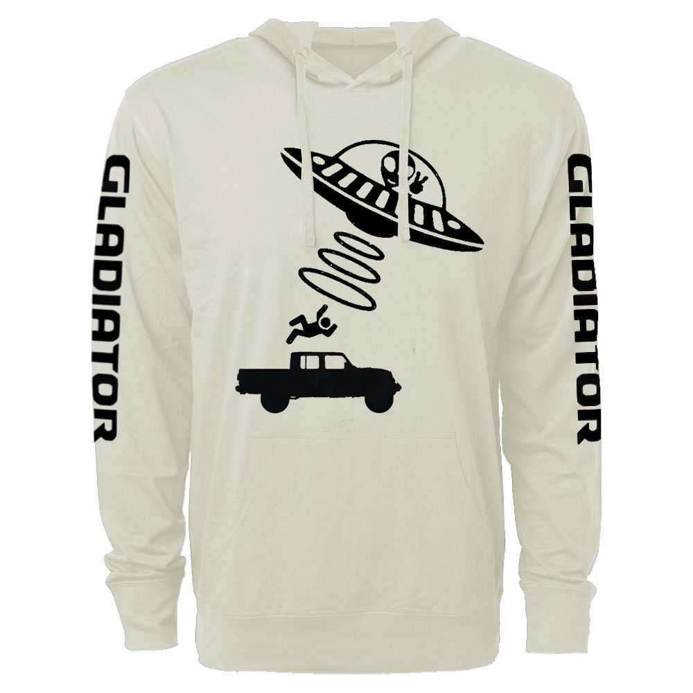 Funny Alien Abduction Jper Gladiator Oversized Lightweight Hoodie