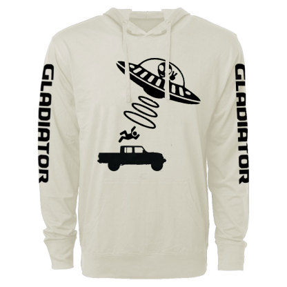 Funny Alien Abduction Jper Gladiator Oversized Lightweight Hoodie