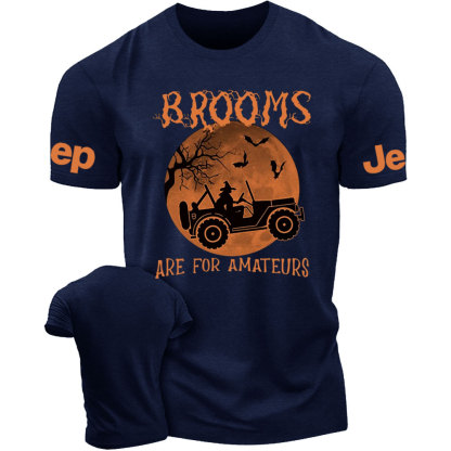 Jp Brooms Are For Amateurs Halloween T-Shirt