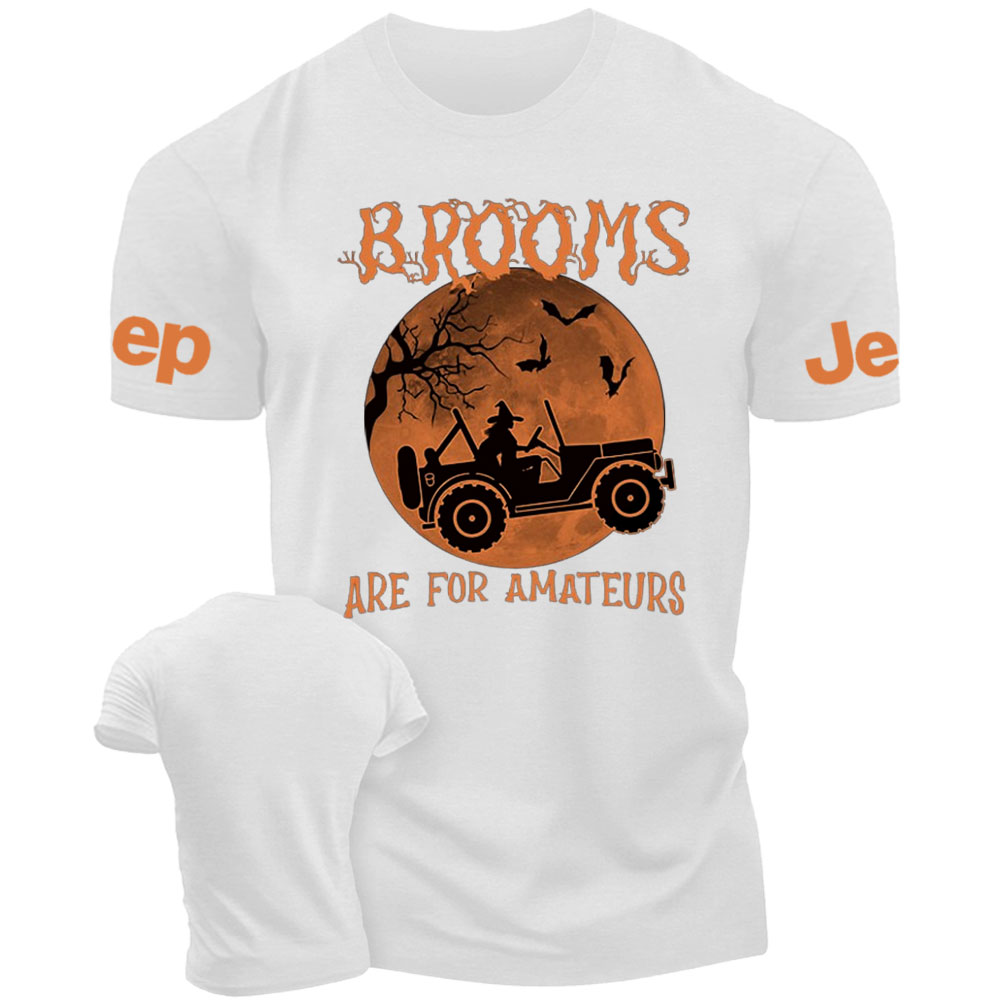 Jp Brooms Are For Amateurs Halloween T-Shirt