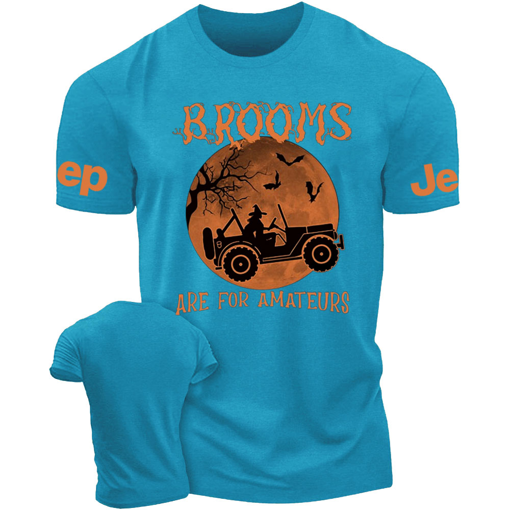 Jp Brooms Are For Amateurs Halloween T-Shirt