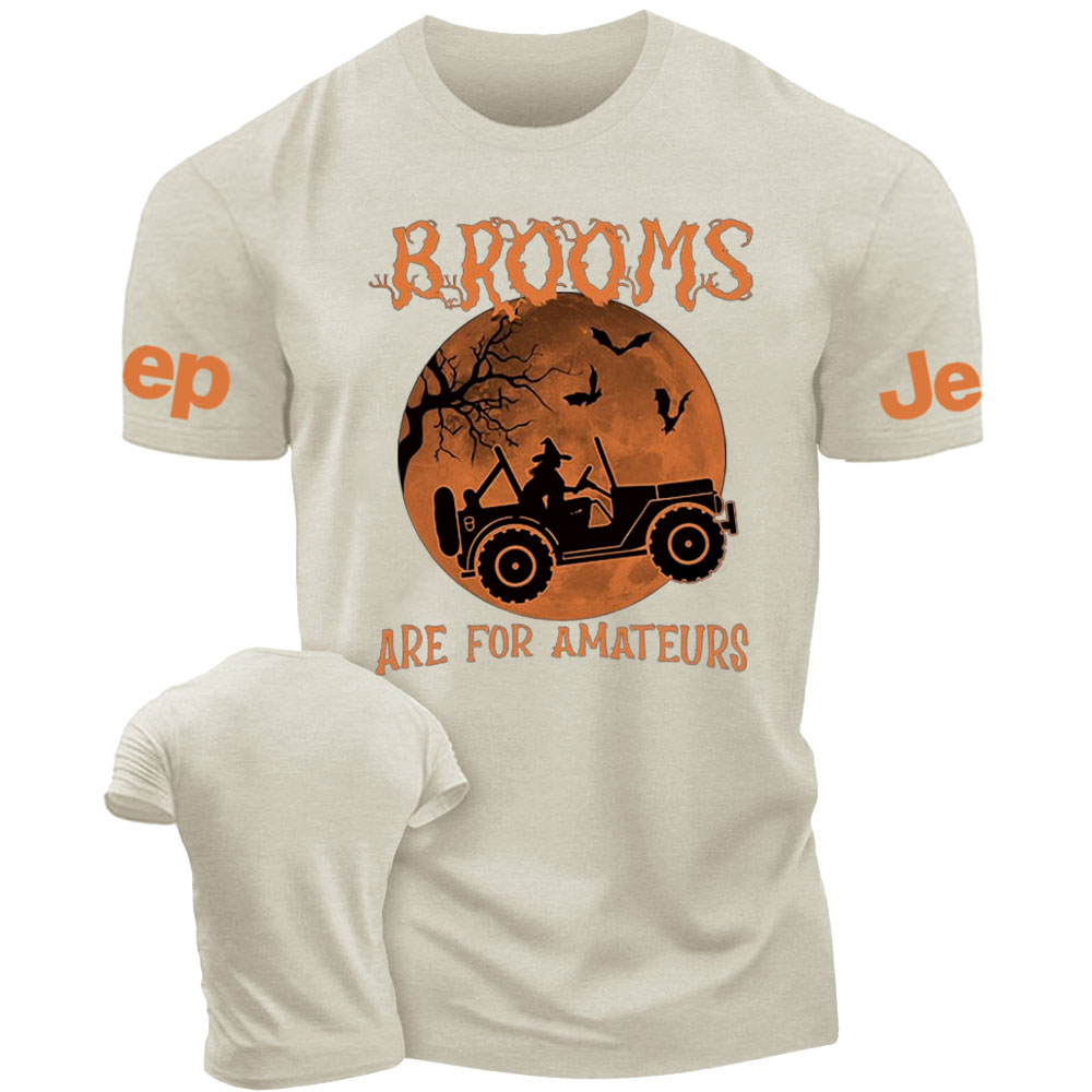 Jp Brooms Are For Amateurs Halloween T-Shirt