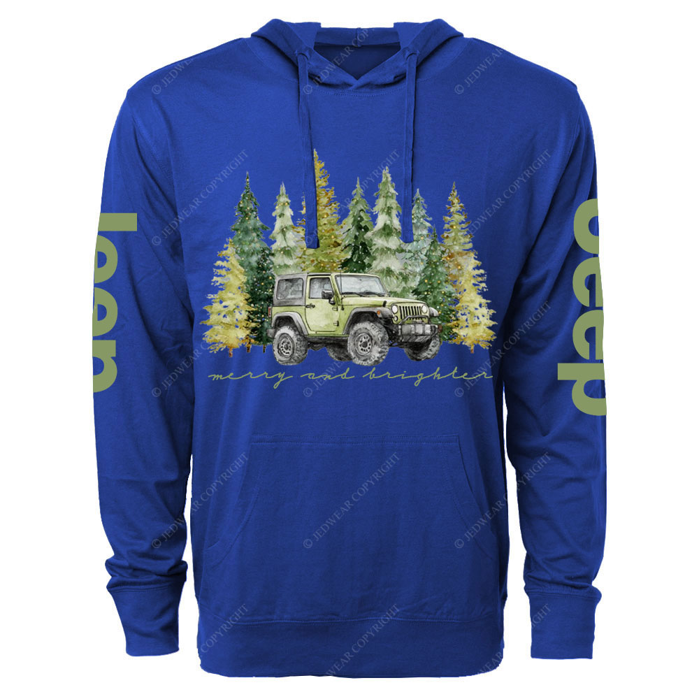 Jpmas Merry and Bright Forset Oversized Lightweight Hoodie