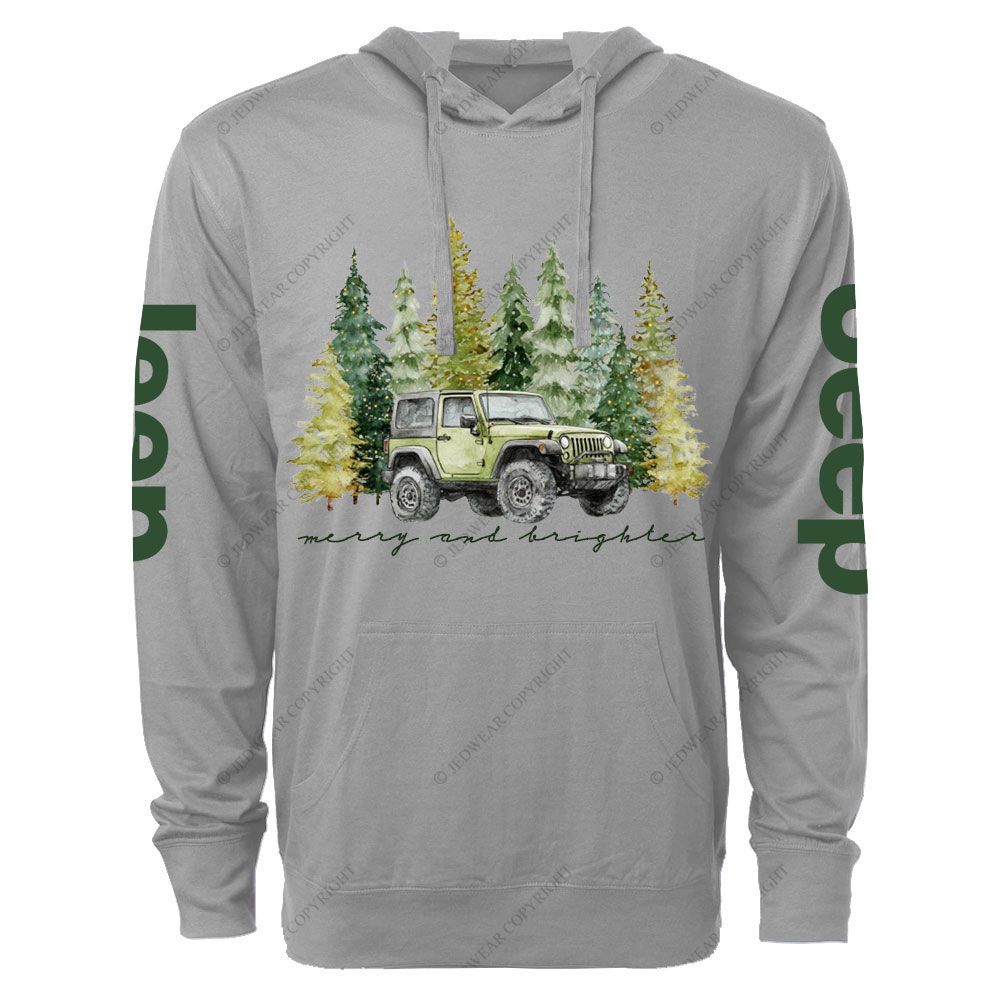 Jpmas Merry and Bright Forset Oversized Lightweight Hoodie
