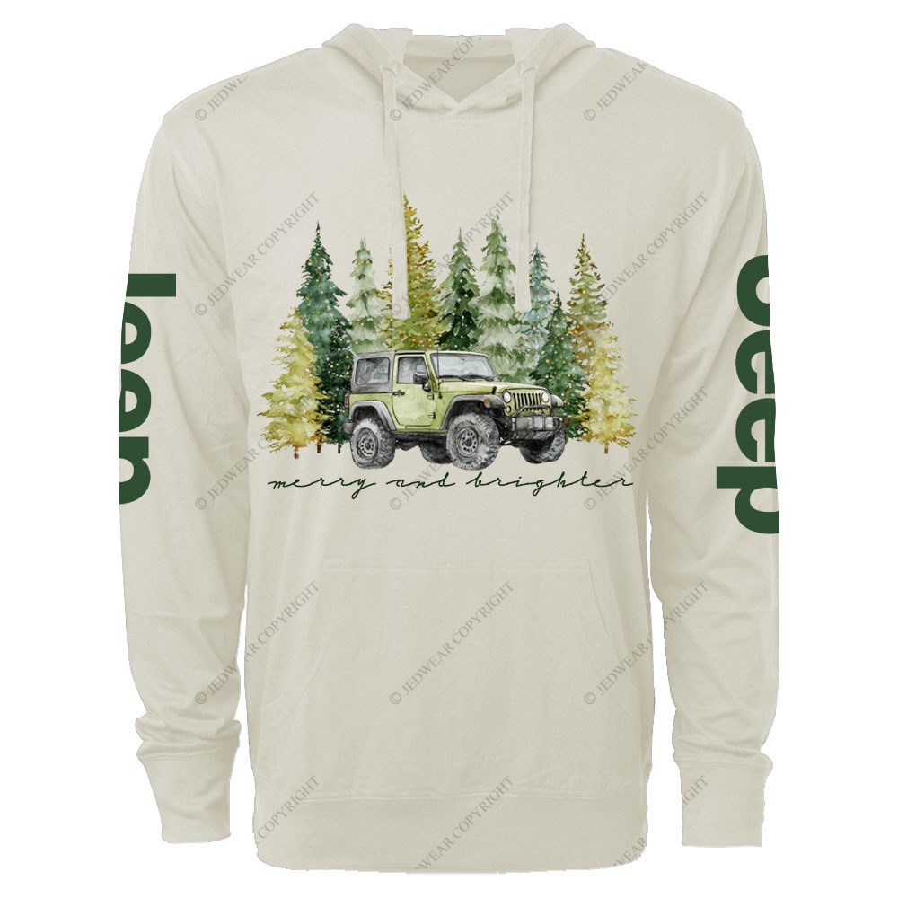 Jpmas Merry and Bright Forset Oversized Lightweight Hoodie