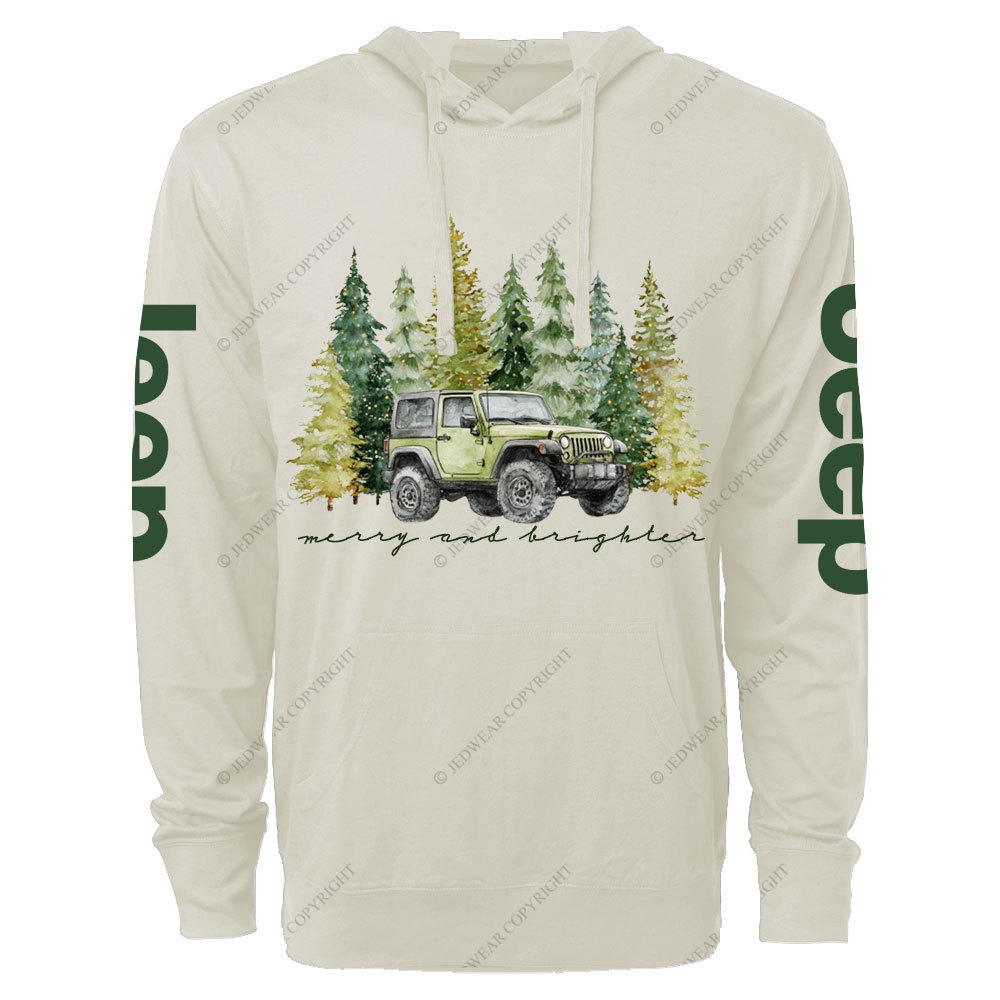 Jpmas Merry and Bright Forset Oversized Lightweight Hoodie