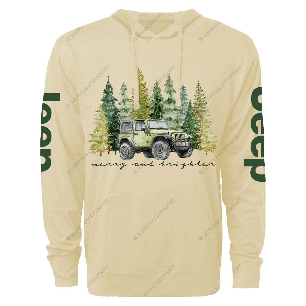Jpmas Merry and Bright Forset Oversized Lightweight Hoodie