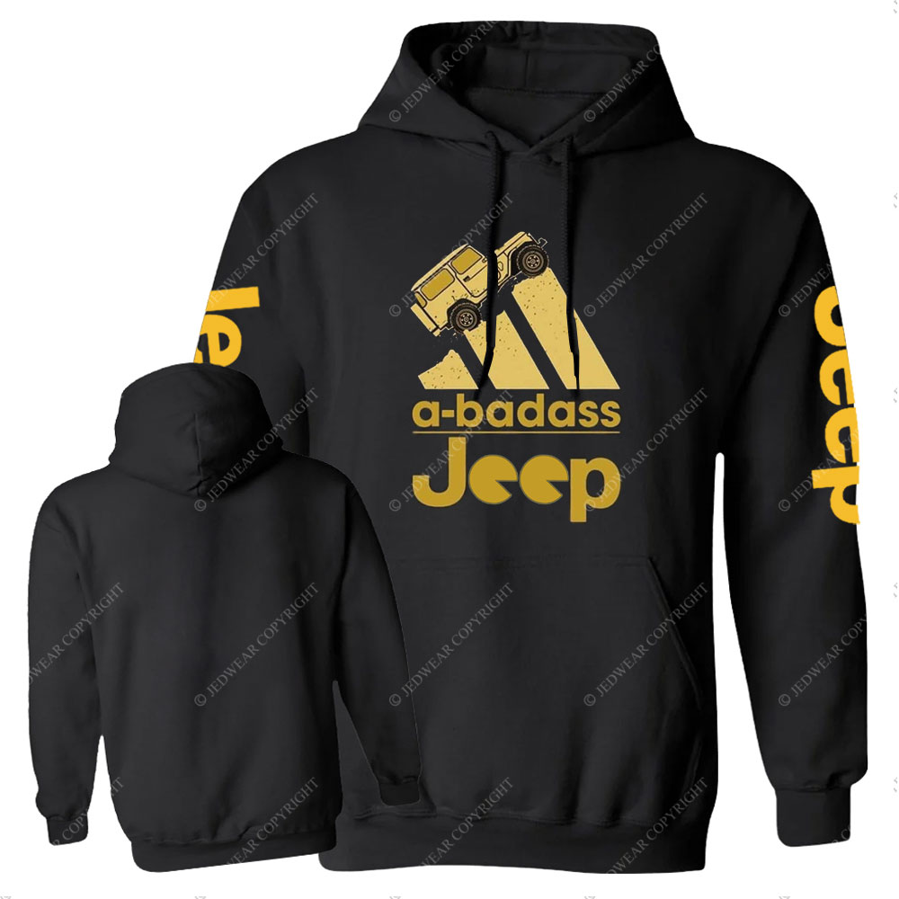 A Badass Jp Yellow Deisgn Casual Hoodie