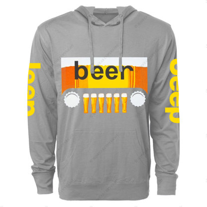 Beer Jp Car Logo Oversized Lightweight Hoodie