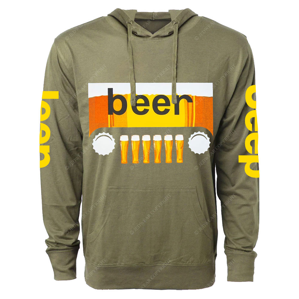 Beer Jp Car Logo Oversized Lightweight Hoodie