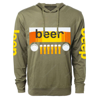 Beer Jp Car Logo Oversized Lightweight Hoodie