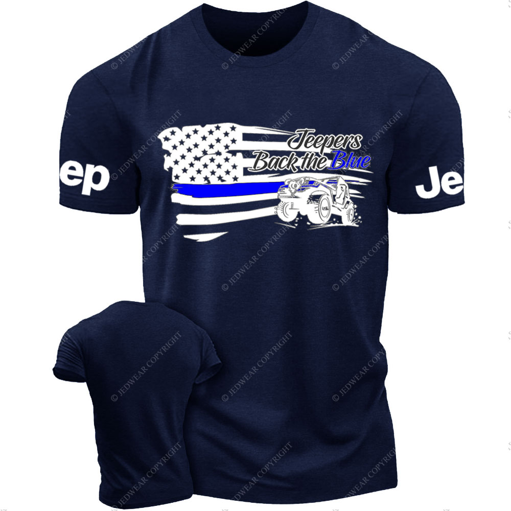 Jpers Back the Blue US Flag T-Shirt