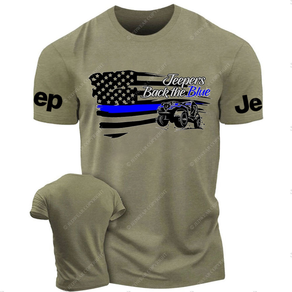 Jpers Back the Blue US Flag T-Shirt