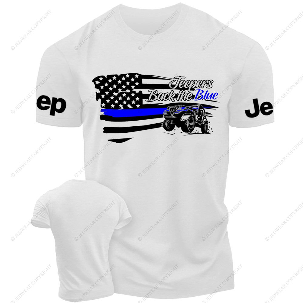 Jpers Back the Blue US Flag T-Shirt