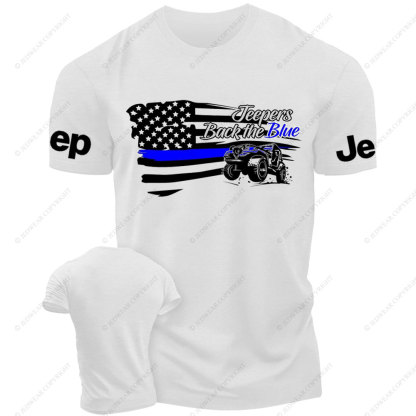 Jpers Back the Blue US Flag T-Shirt