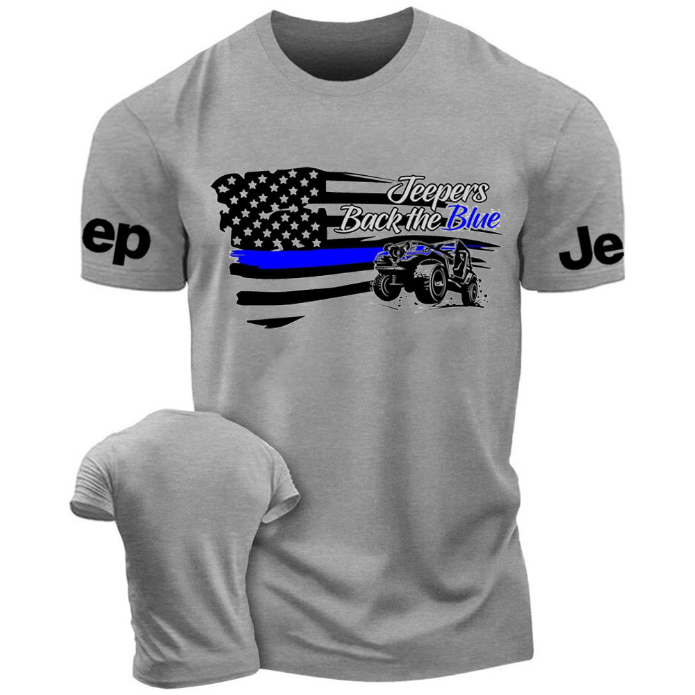 Jpers Back the Blue US Flag T-Shirt