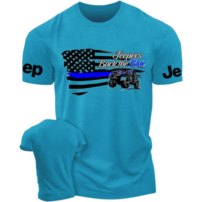 Jpers Back the Blue US Flag T-Shirt